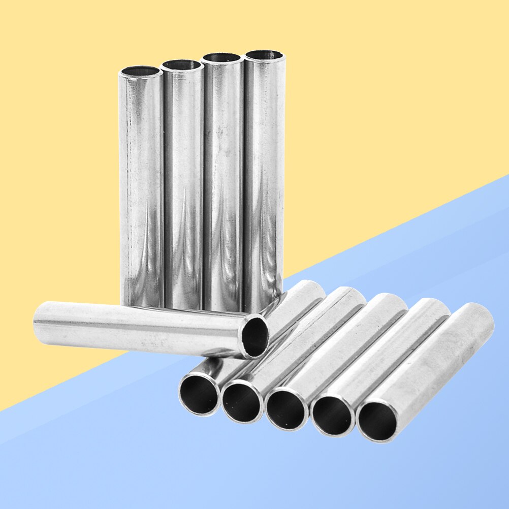 10pcs 8mm Tube Grip Tip Stainless Steel Stem Tube Accessories for Machine Handle Grips