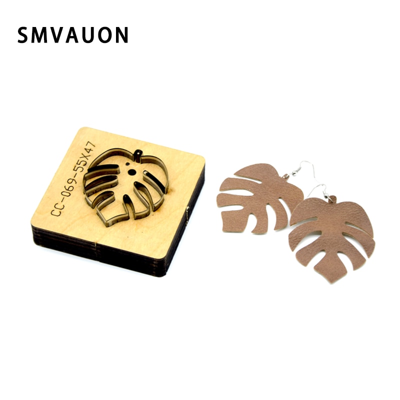 SMVAUON-herramientas de Metal para cortar cuero, regla de hoja troquelada, pendiente de acero, molde para recortar troqueles para cortador de cuero, manualidades de cuero