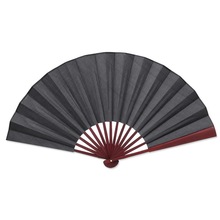 60 cm x 33 cm fan Mannen Vouwen Bamboe Leeg zwart Fan Bruiloft Hand Fans Collectie