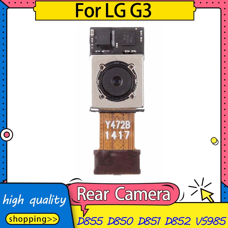 Substituição usado câmera traseira para lg g3 d855 d850 d851 d852 vs985 voltar módulo de câmera traseira cabo flexível, frete grátis