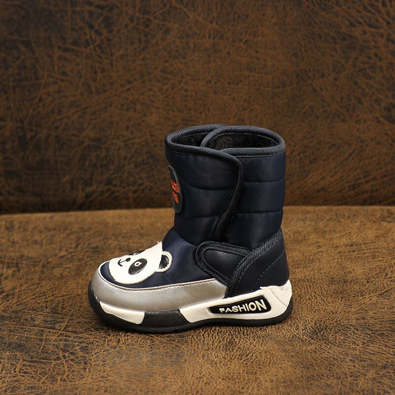 Chaussures pour enfants, bottes de neige pour garçons et filles, bottes imperméables pour enfants, bottes chaudes jusqu'aux genoux et en coton pelucheux