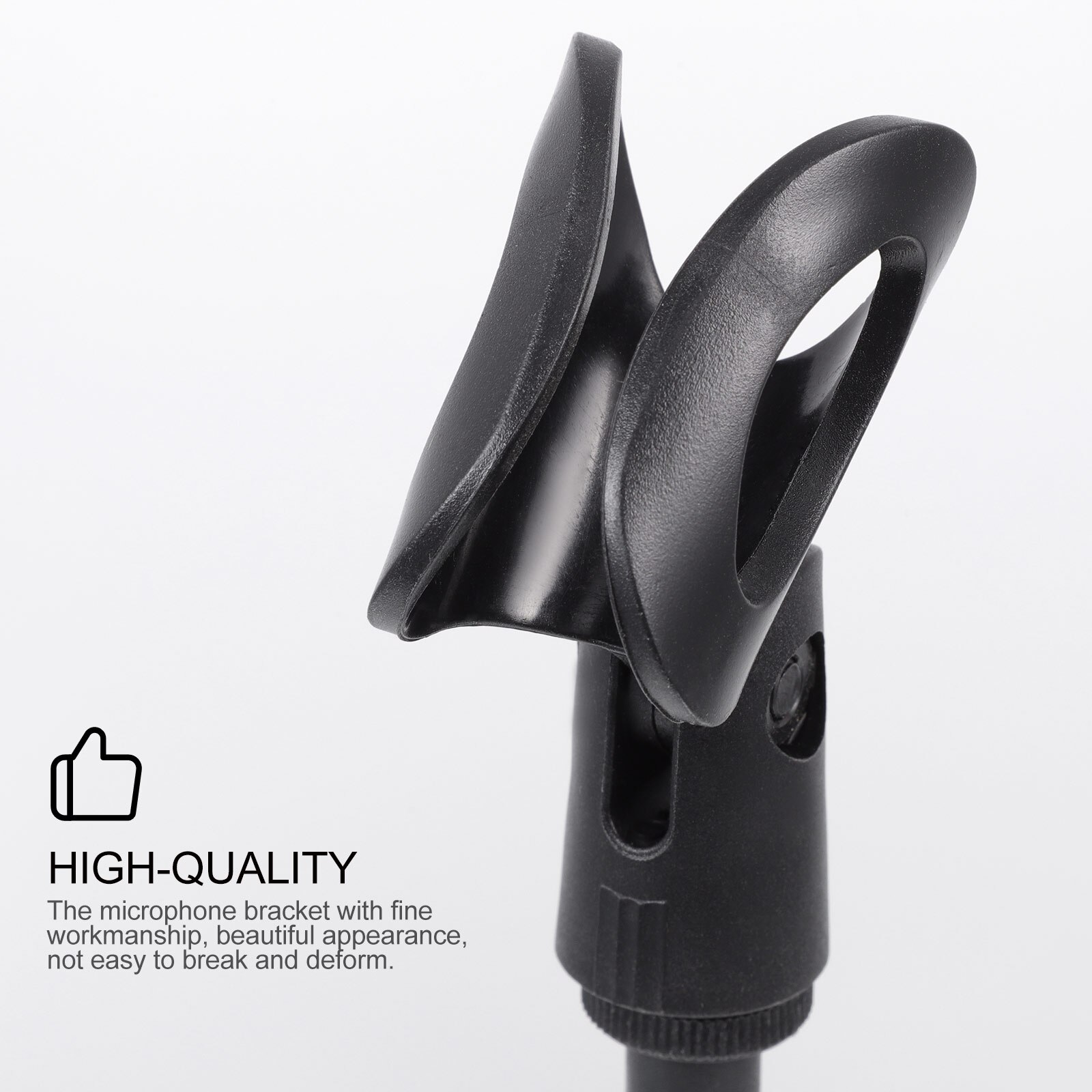 1Pc Draagbare Statief Microfoon Stand Tafel Stand Microfoon Statief (Zwart)