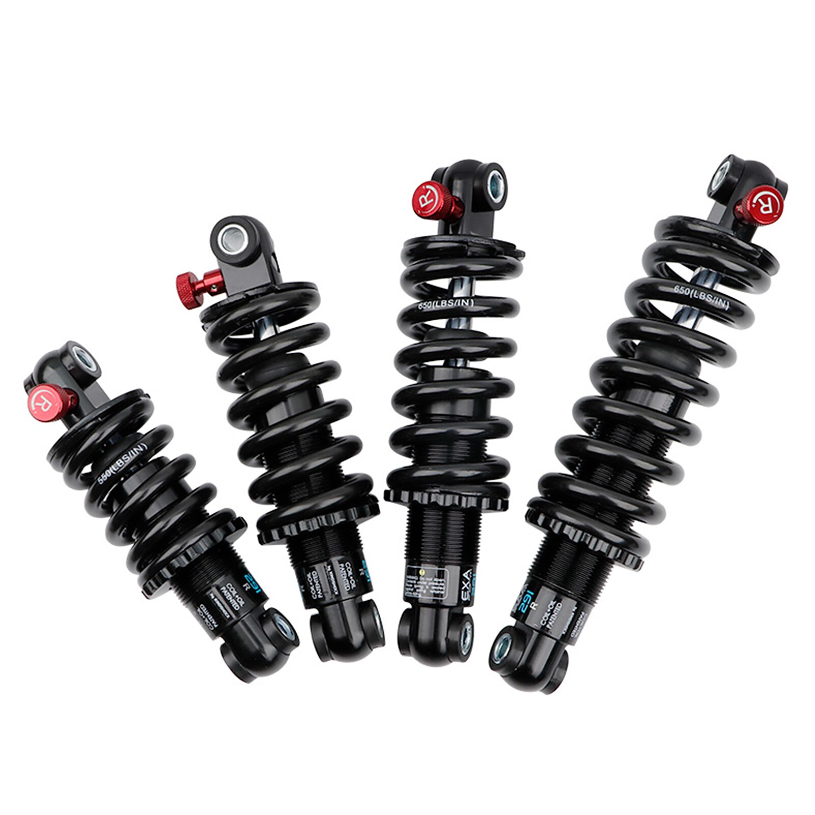 EXA Form Oil Pressure Spring Shock Damper Adjustable Suspension Spring Rebound Damping Shock Absorber 125/150/165/190mm