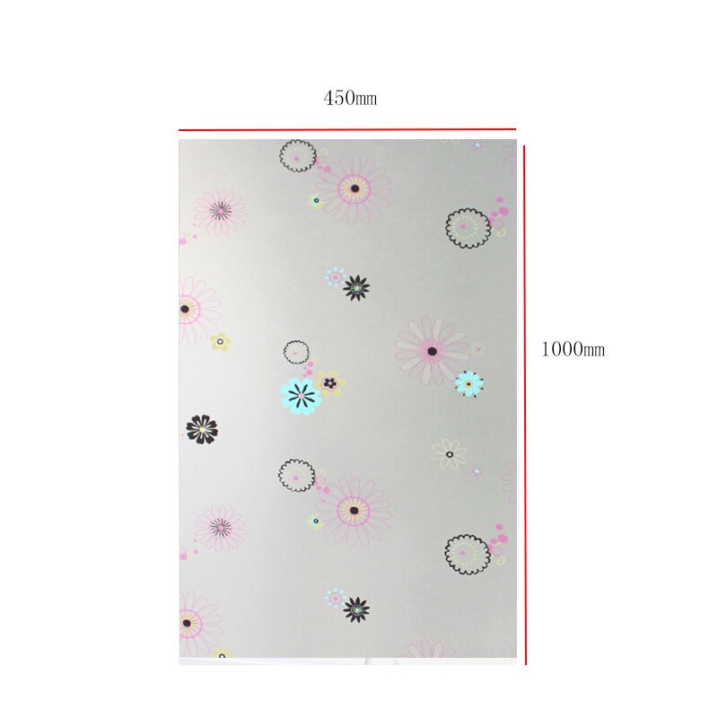 Opaque Privacy Bathroom Stickers Static Glass Window Home Decor PVC Wide Window Cover Stickers Office Bathroom Glass Film