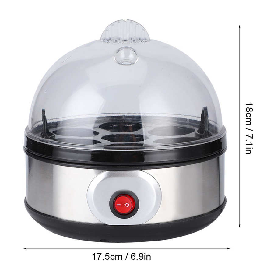 Egg Boiler Electric Egg Cooker Steamer 7 Eggs Capacity Poacher Multifuctional Corn Milk Heating Breakfast Machine 220V 350W
