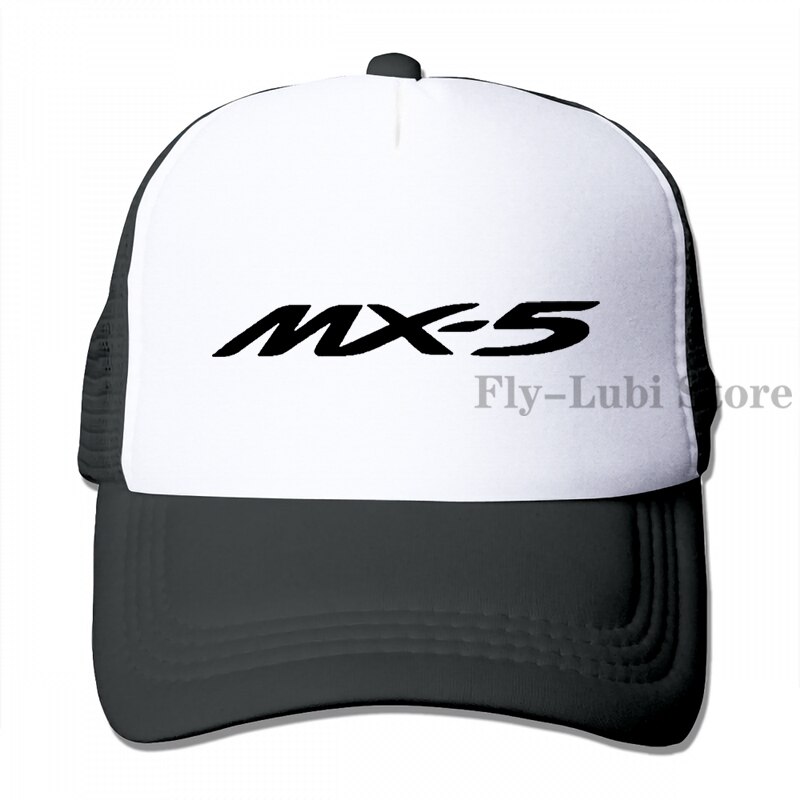 Mazda Mx 5 Baseball cap men women Trucker Hats adjustable cap: 3-Black