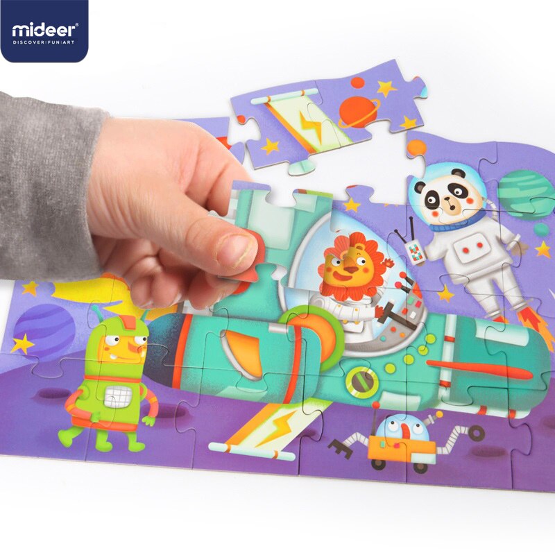 Mideer Puzzels Voor Kinderen Kinderen Speelgoed Papier Puzzel 16/32Pcs Cartoon Dieren Educatief Speelgoed Voor Kinderen Puzzel Doos> 3 Y