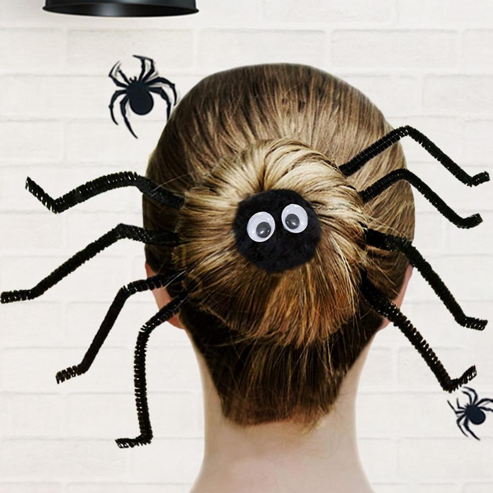 Echo-Beauty Spider Vorm Haar Chouchou Halloween Stijl Opvallende Plastic Haarband Voor Party