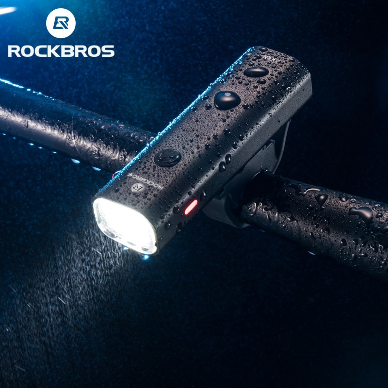 ROCKBROS LED Bike Light USB Oplaadbare Fiets Licht Regendicht Aluminium Ultralight Zaklamp 2000mAh MTB Voorlamp Koplamp