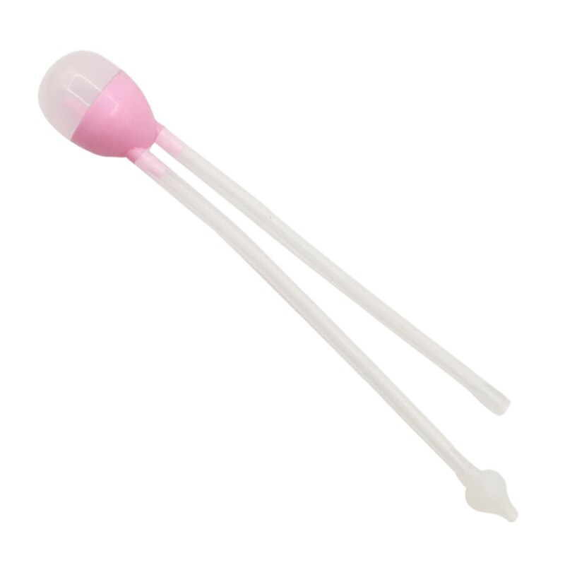 Seguridad de bebé la Nariz limpia chico aspirador Nasal con aspiración al vacío de cuentagotas de medicina accesorios bebé niño gripe protección: Pink One