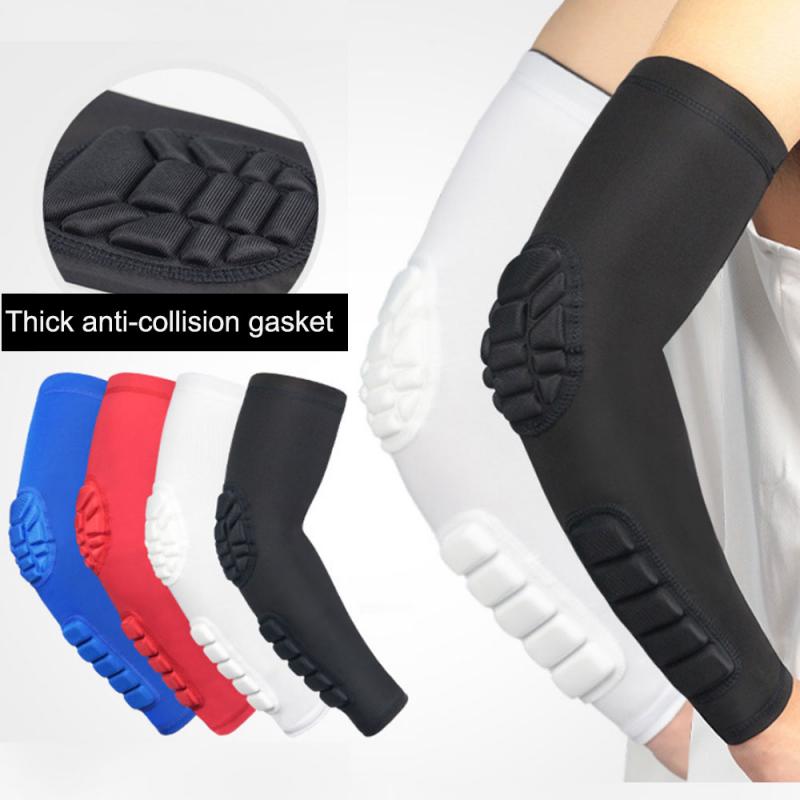 Unisex Sleeve Honeycomb Elbow pads Crashproof Football Basketball Shooting Arm Sleeve Elbow Support Safety Protection 8