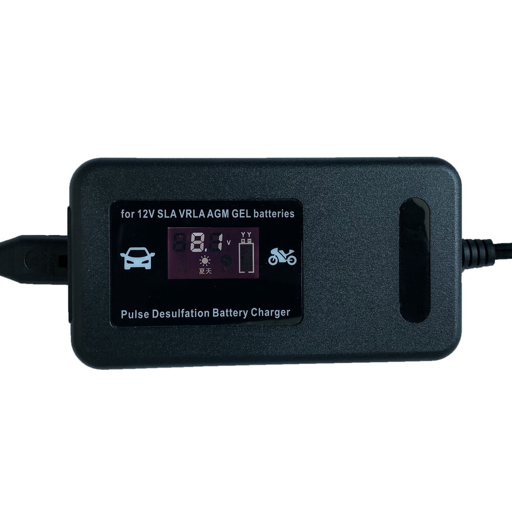 12V 4A Battery Charger fully automatic portable Battery Maintainer Trickle Charger for Car Motorcycle Lawn mower SUV ATV