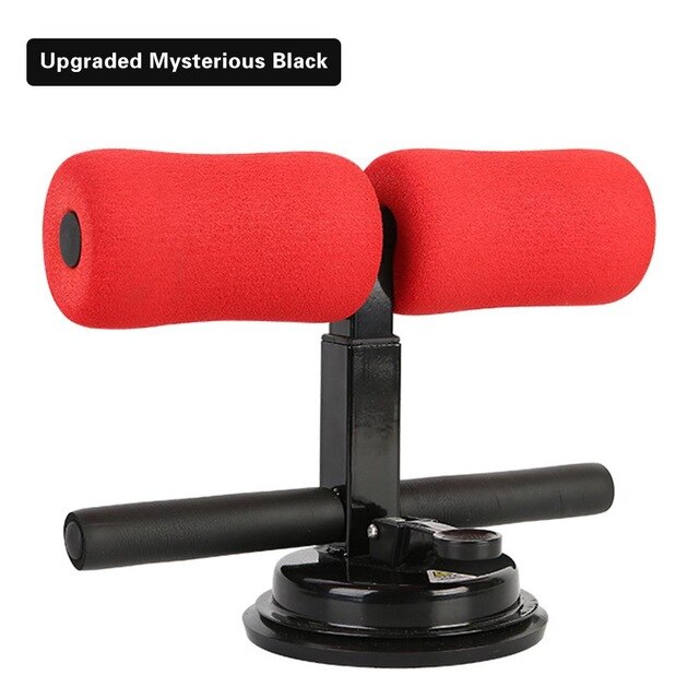 Stainless Steel Sit-Up Training Equipment Muscles Abdominal Weight Reduce Abdomen Sit-up Sucker Assistant Device Body Exercise: Red
