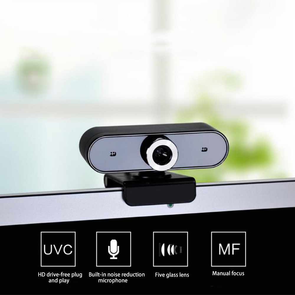 Draaien 360 Graden Webcam, hd Webcam En Ingebouwde Hd Ruisonderdrukking Microfoon Usb Plug N Play Webcam, Breedbeeld Video
