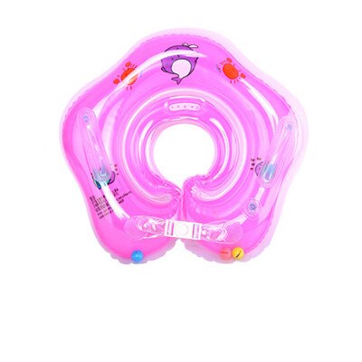 Summer Inflatable Baby Cute Swimming Rings For 0-3 Years Old Kids Bathing Circle Swimming Pool Accessories Pool Rafts Inflatable: Rose