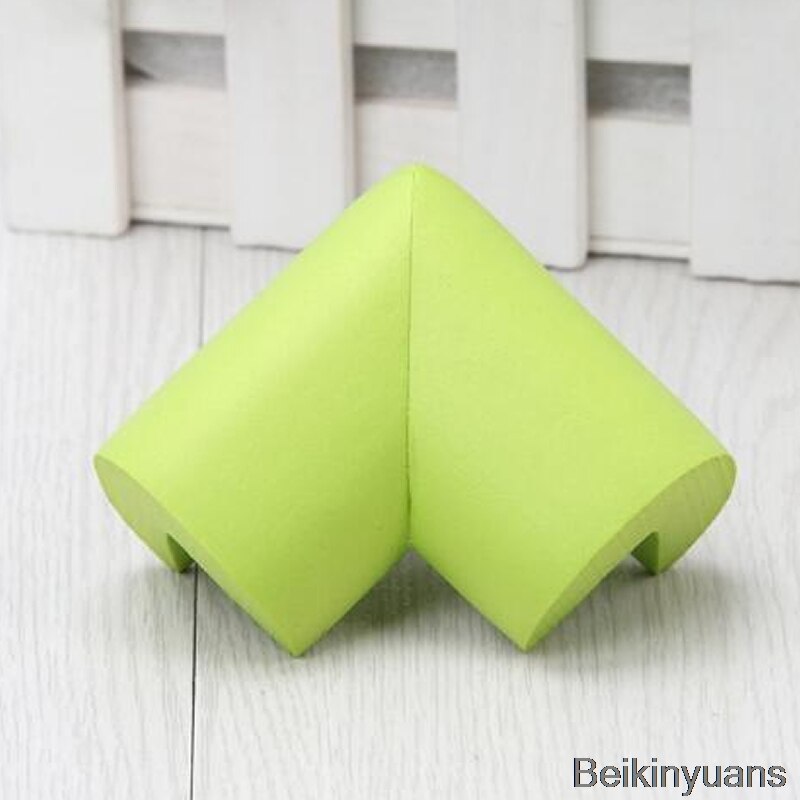 2018 4 szt. W kształcie litery L poszerzone zabezpieczenie przed kolizją ochraniacz narożny zabezpieczenie przed dziećmi kąt bezpieczeństwa ochrona krawędzi kąt: zielony