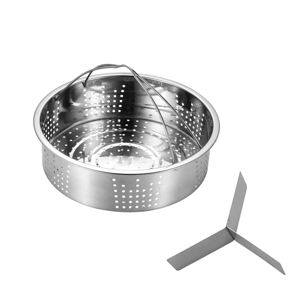 Pressure Cooker Steamer Basket 304 Stainless Steel Egg Steaming Rack Kitchen Cooking Steamer Stand Home Cookware Supplies: Default Title