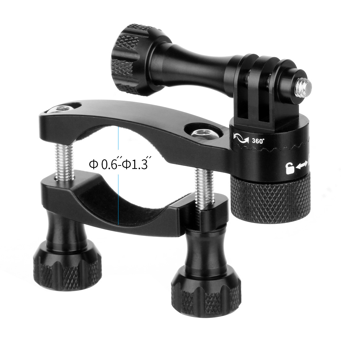 BGNing supporto per bicicletta supporto per manubrio supporto per clip staffa morsetto per bici per Gopro 10 9 8 7 6 5 SJCAM Yi Eken per DJI OSMO/azione 2