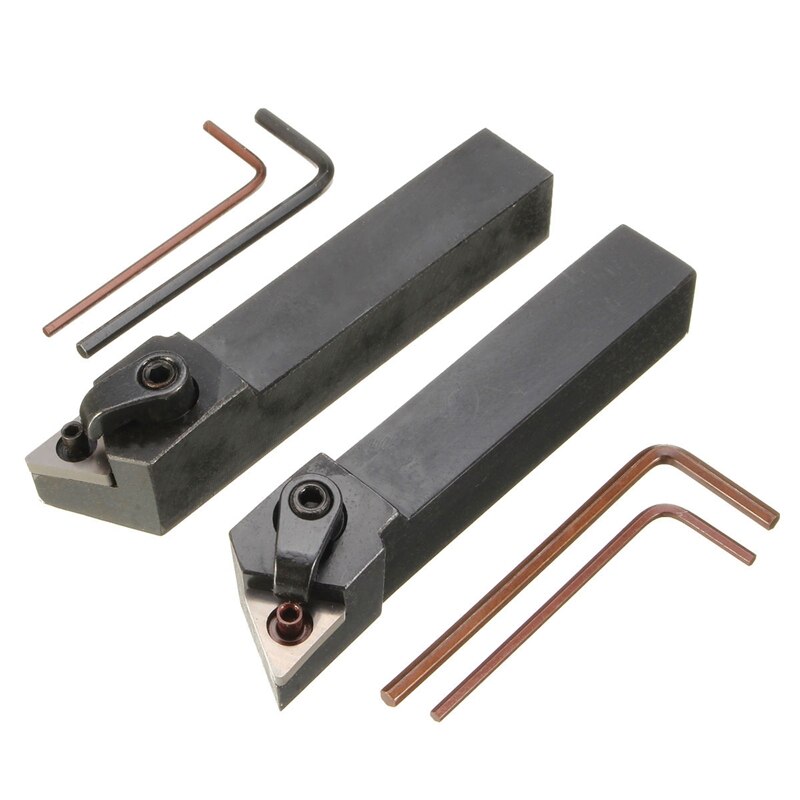 2pz Mtjnl1616H16 Mtjnr1616H16 Tornio Strumento di Supporto 16X100Mm per Tnmg Inserto kit 4 Chiave + 2 Noioso sbarra impostato: Default Title