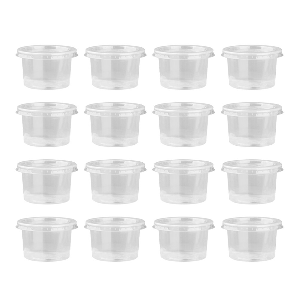 50 Stuks 140Ml Wegwerp Container Clear Portie Cups Kommen Met Deksels Voor Mousses Saus Gelei Yoghurt: Picture 1