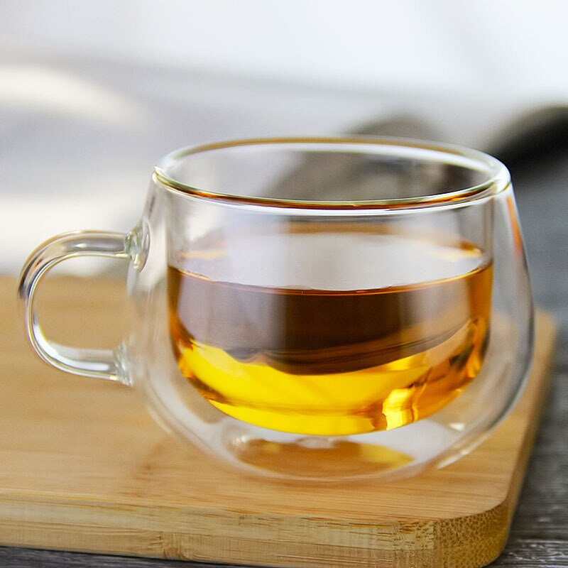 100ml vasos con doble fondo, vaso de chupito para vodka, portavasos para café, taza de desayuno, tazas para té, whisky, vino