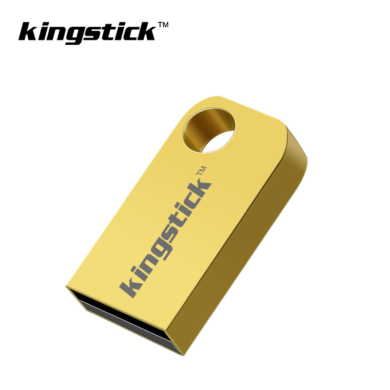 Kingstick USB 2.0 u ディスクミニメタル usb フラッシュドライブ 4 ギガバイト 8 ギガバイトペンドライブ 16 ギガバイト 32 ギガバイト 64 ギガバイト 128 ギガバイトペンドライブ小型メモリスティック cle usb: 64 ギガバイト / golden