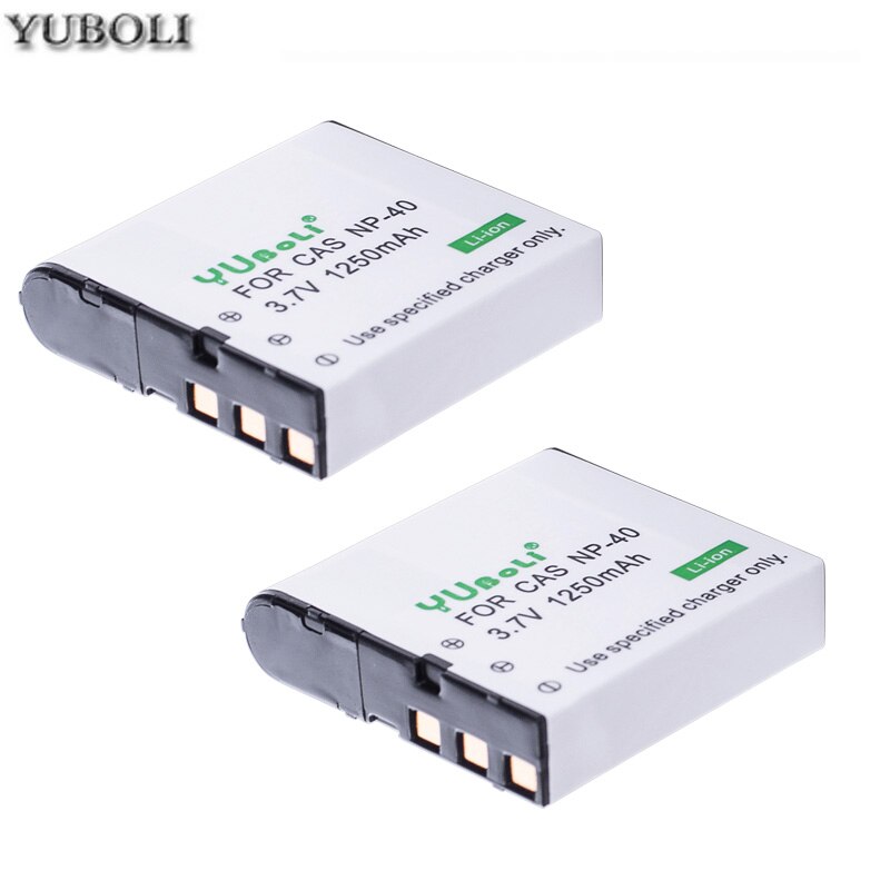 bateria NP 40 NP-40 NP40 Camera Battery Pack for Casio EX-Z30/Z40/Z50/Z55/Z57/Z750 EX-P505/P600/P700 PM200: 2battery