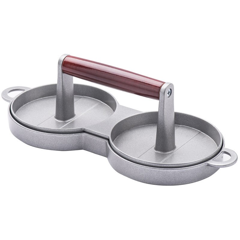 Kitchen Round Shape Burger Press Food-Grade ABS Hamburger Meat Press Beef Grill Hamburger Press Patty Maker Mold Kitchen Tools: Double