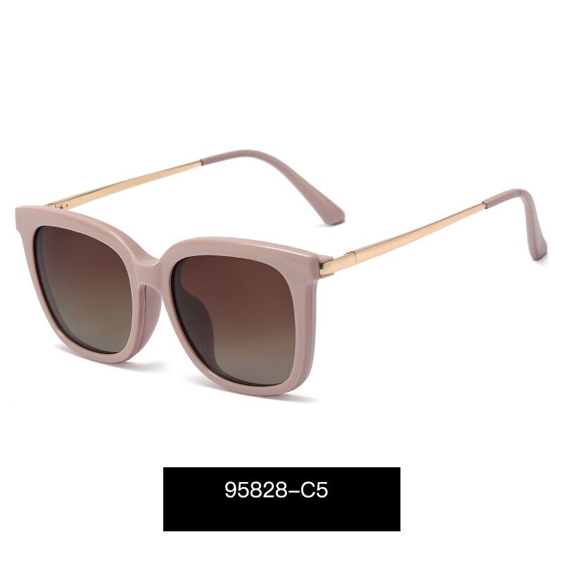 2 in 1 Polarized Magnet Clip On Eyeglasses Frame for Women TR90 Cat Eye Optical Glasses Frame Female Myopia Prescription: c5