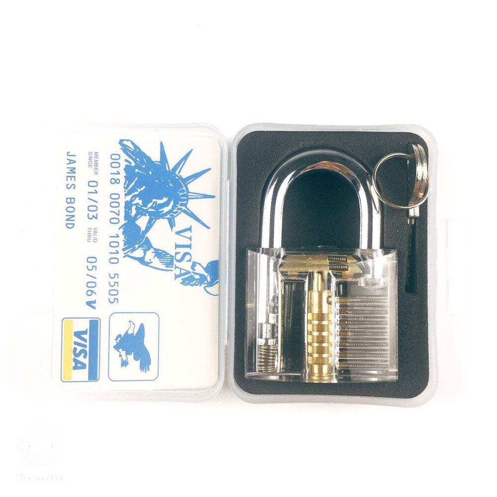 Locksmith Utility Tools,Transparent Locks Broken Key Extractor Mini Card Bag Tools