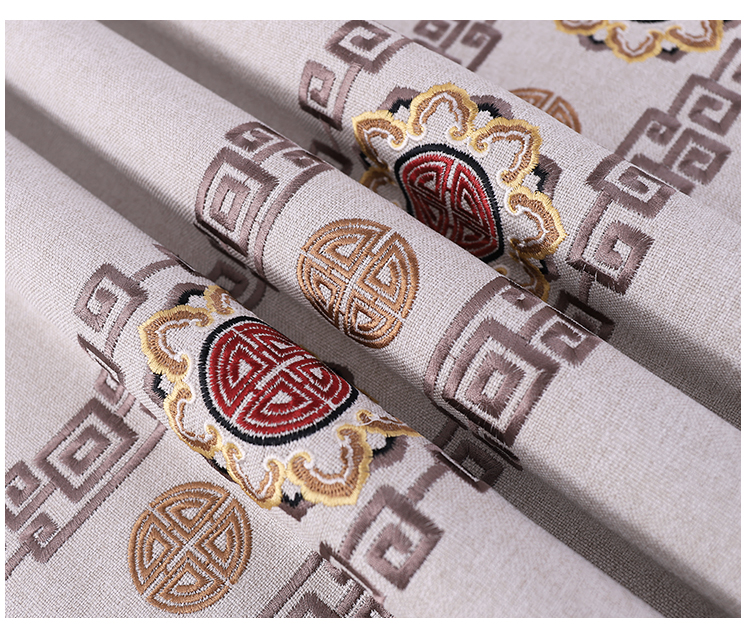 Geweven Bekleding Stof Borduren Stof Chinese Stoffen Fabrikant: Beige