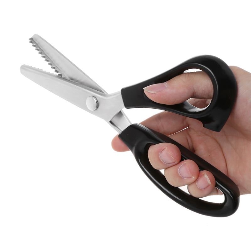 23,5 cm Zick zack NäHenne Geschnitten Schneiderei Schneider Scher Pinkeln Schere Leder Handwerk