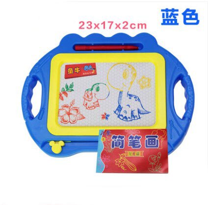 1pcs Plastic Frame Magnetic Writing Drawing Board Doodling board for children: blue