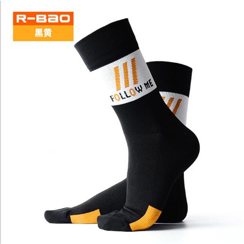Calcetines deportivos de nailon para hombre, medias de ciclismo para exteriores, senderismo, Maratón, R-BAO/RB7809, 3 par/lote