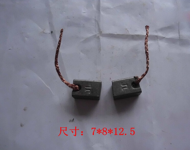 10 st/lot elektrisk generator motor kolborstar generator elverktyg generisk bilfordon torkarregulator (7*8*12.5mm)