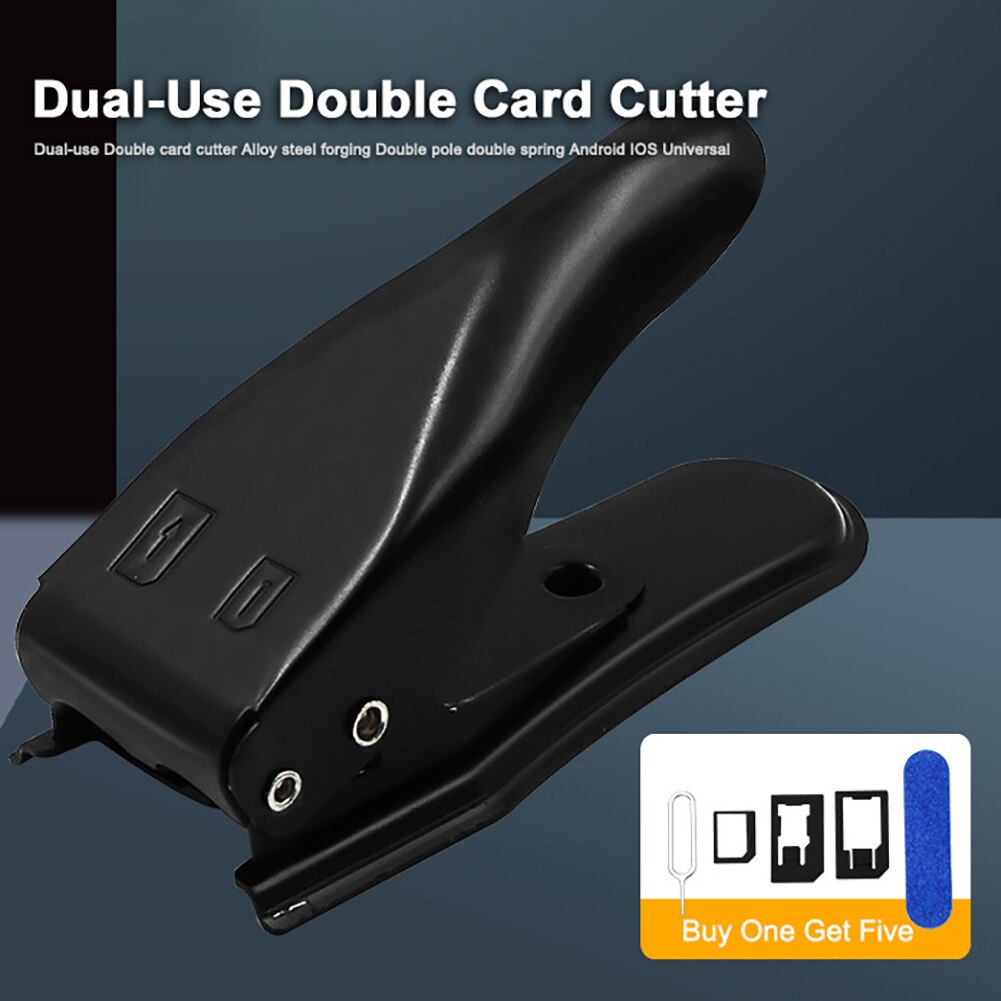 Multifunctionele 2 In 1 Nano Micro Simkaart Cutter Cutting Tool Voor Apple Iphone Nokia Samsung Smartphones Accessoires
