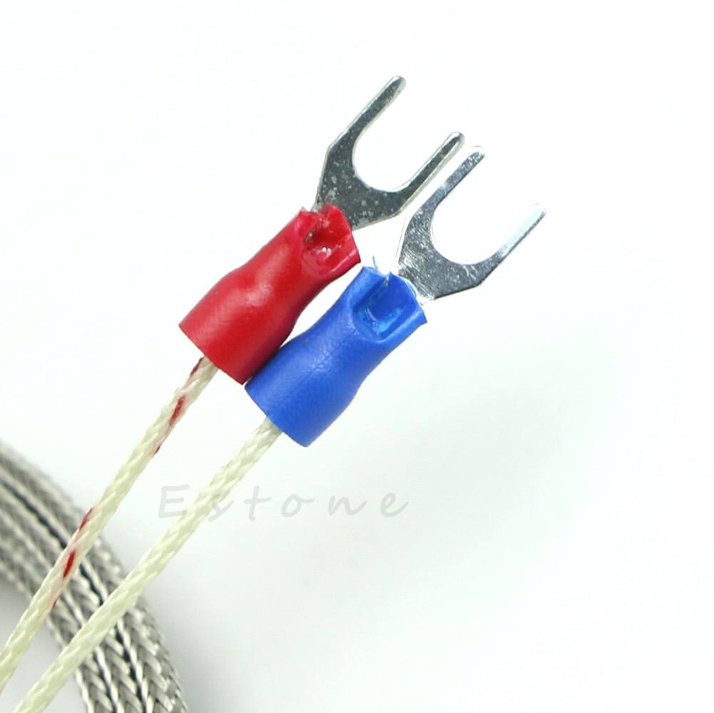 Wasserdichter 0-600 °c k-typ 2m thermistor-temperatursensor mit kabelsonde für eisbrecher, brotbackautomaten und backöfen