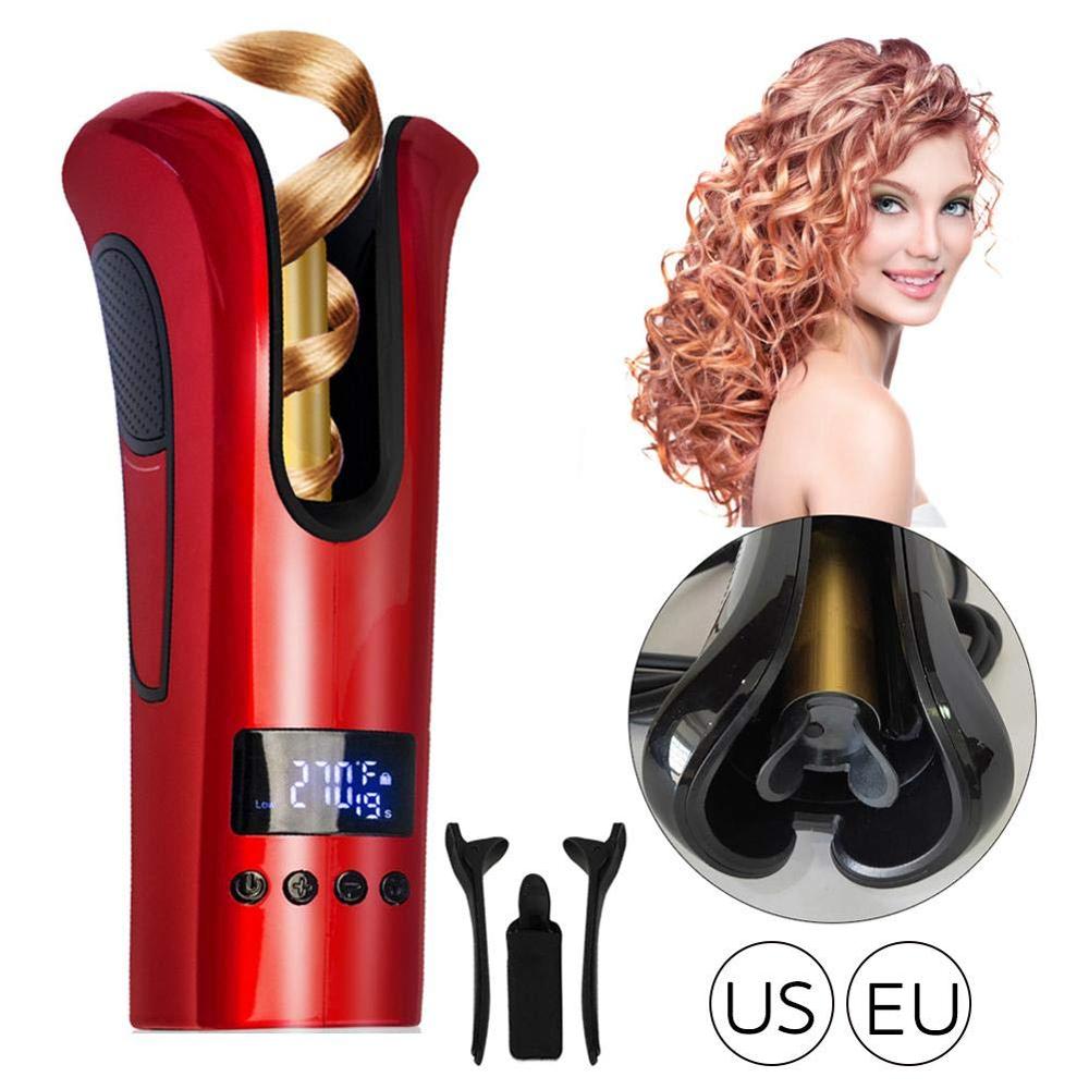 Multi-Function LCD Automatic Hair Curler Spin & N Curl 1 Inch Iron Curling Air Wand Styling Salon Tool Tourmaline Ceramic Heater