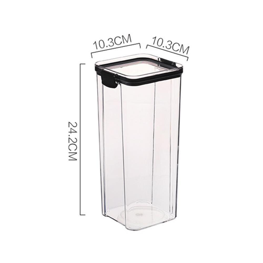 Food Storage Containers, Airtight Cans, Plastic Storage Boxes, Stackable Food Storage Boxes, Kitchen Refrigerator Storage Tanks: 1800ML