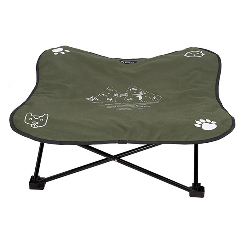 Lit pliant d&#39;extérieur pour chiens, couverture Portable pour chats, tapis de coussin pour animaux de compagnie, canapé pour petits et grands chiens, Camping, couchage avec sac de transport: green