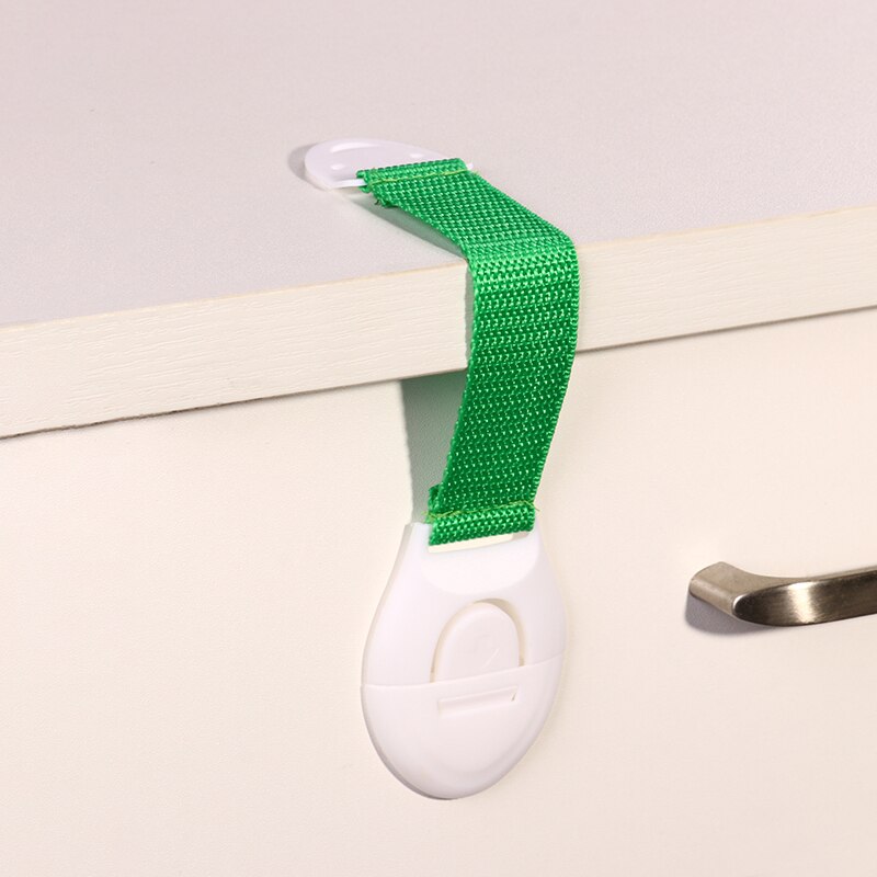 10pcs/Lot Drawer Door Cabinet Cupboard Toilet Safety Locks Baby Kids Safety Care Plastic Locks Straps Infant Baby Protection