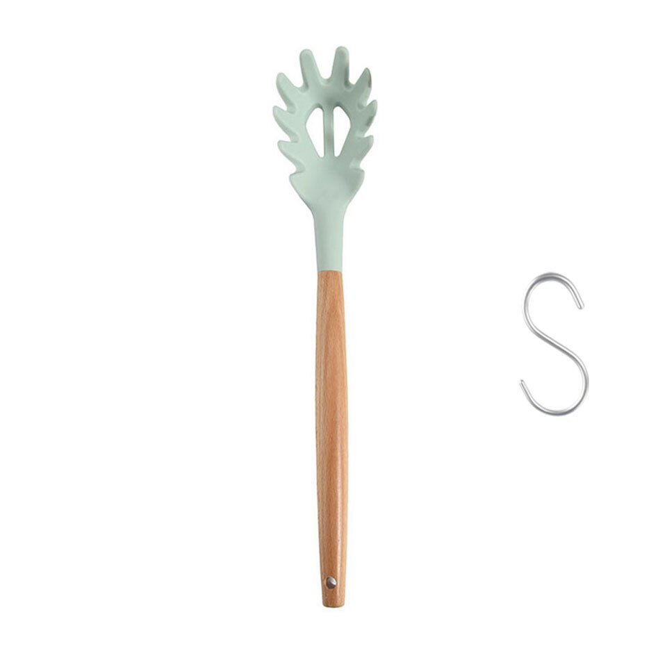 Praktische Pasta Nudel Löffel Scoop Sieb Nudel Spaghetti Schöpfen Slot Spoonr Küche Gerät: Grün B