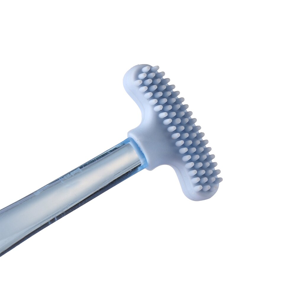 Raspador de lengua de silicona suave, cepillo limpiador de lengua de doble cara, higiene bucal, mal aliento, herramientas de cuidado de la salud, 1 ud.