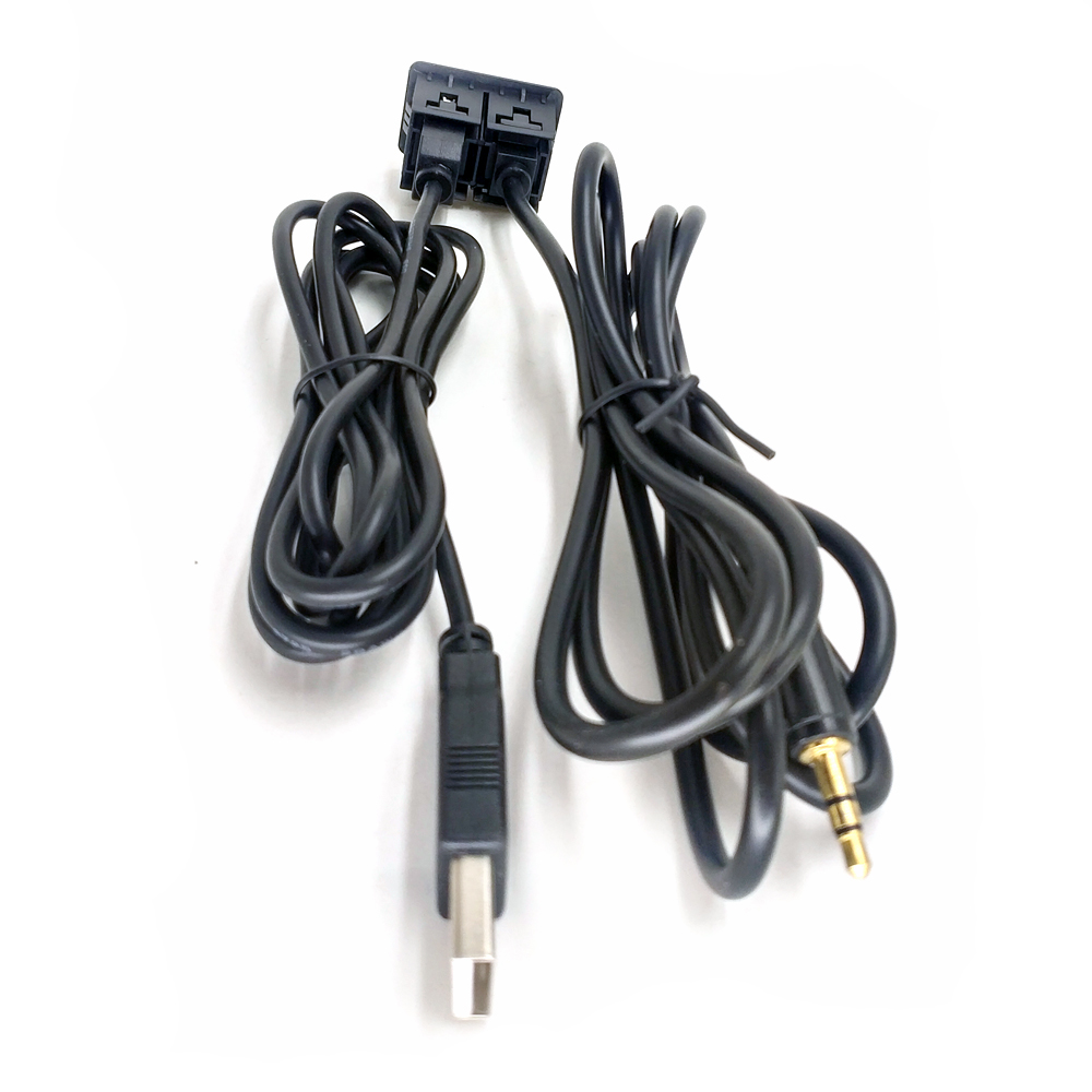 Biurlink Universele 1.5M Flush Mount Kabel Autos 3.5mm USB AUX Mannelijke Jack Gemodificeerde Socket voor Volkswagen Toyota BMW peugeot