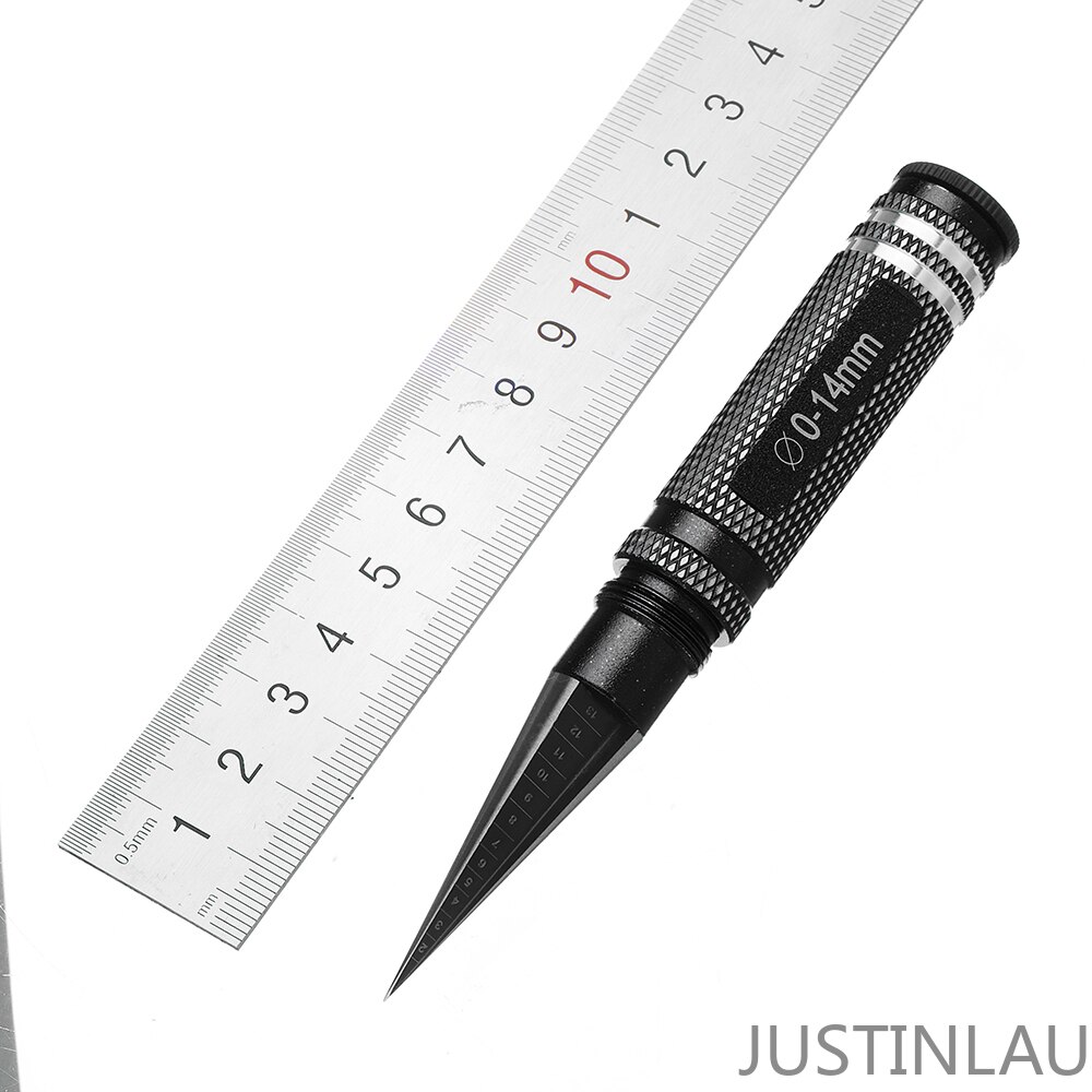 Justinlau universaali 0-14mm kalvinta leikkuri pora työkalu leikkuri reuna kalvin malli työkalu musta/sininen/ruusu