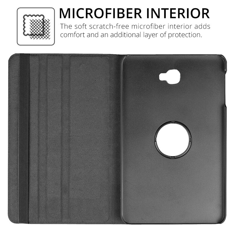360 obrotowa obudowa dla Samsung Galaxy Tab A 10.1 2016 przypadku T580 T585 SM-T580 SM-T585 obudowa z podstawką tablet ze skóry pu Funda Coque