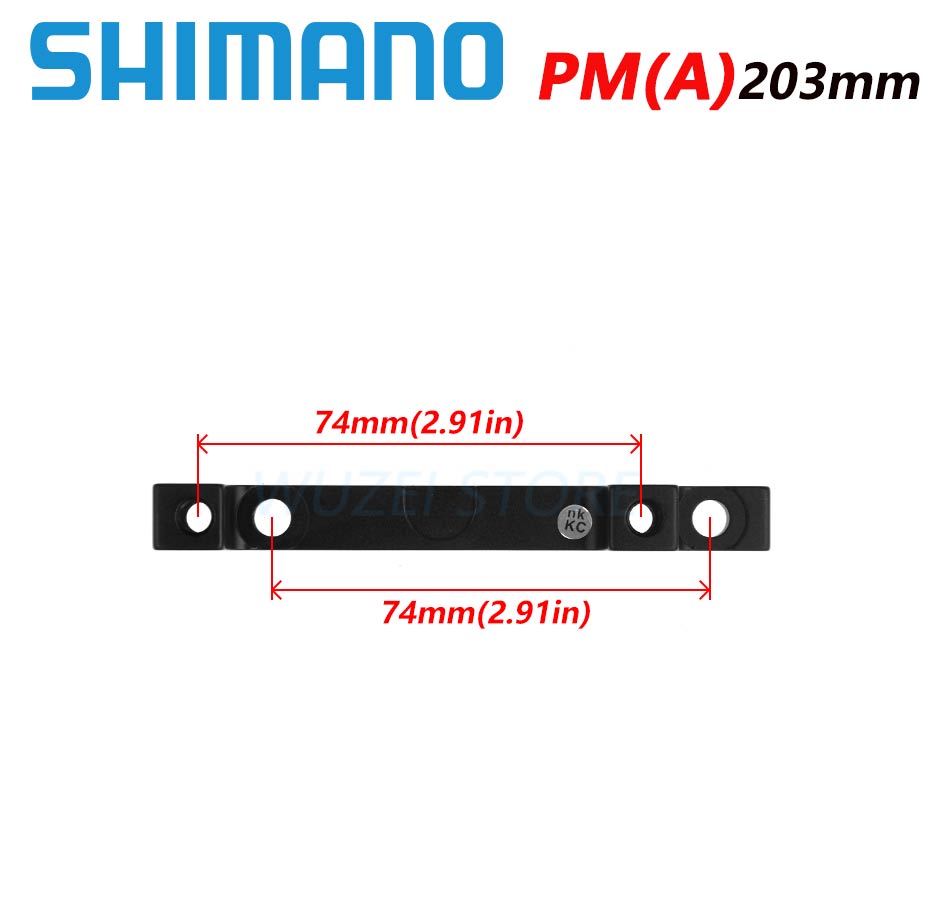 Original SM-MA-F203 /P2 Ultralight MTB Bike Brake Support PM disc bracket adapter for 203mm 8 inches Disc brake rotor