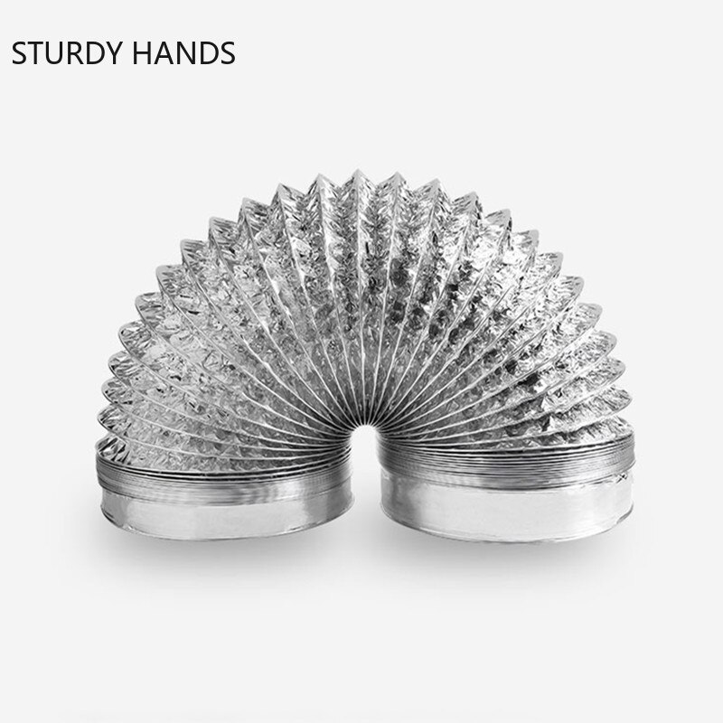 Aluminum Flexible Air Vent Hose Fireproof Gas Water Heater Exhaust Pipe Universal Ventilation Duct Vent Hose Extension Tube