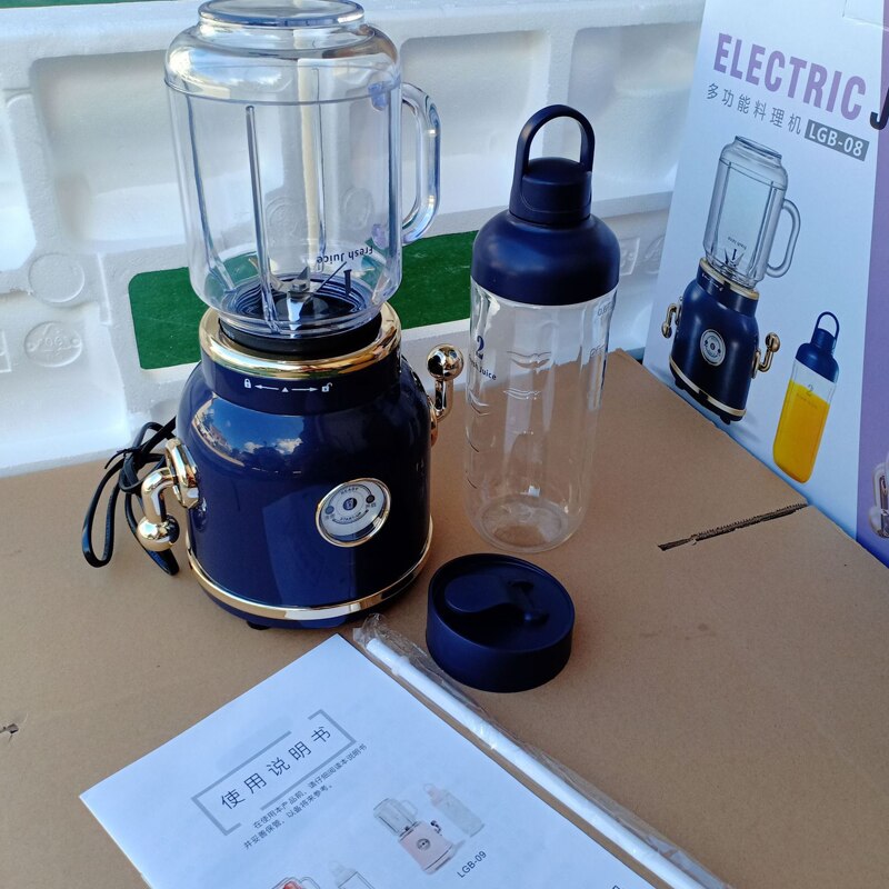 Blender Retro Household Semi-automatic Juicer Portable Cup Body Cooking Machine Juice Chopping Vegetables Minced Meat LP