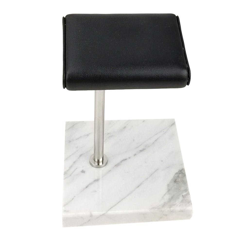 Marmer En Pu Lederen Horloge Houder Stand Opbergdozen Case Horloge Vitrine Sieraden Organisator: StyleA-4